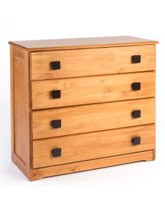 Comoda Madera 4Cajones Castaño Inmacol