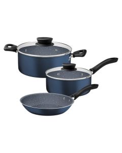 Batería de Cocina Tramontina Linz 27899/537 Antiadherente 3 Piezas Azul