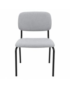 Silla De Cocina Dakot Miranda Caño Negro Tapizado Mica