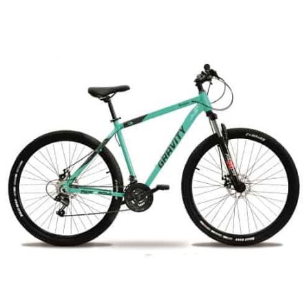 Bicicleta Gravity R29 21V Talle "L" Color Verde/Negro