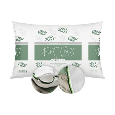 Almohada Fiberball First Class Green 70X50