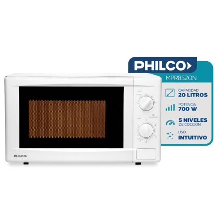 Philco - Microondas Philco Capacidad 20 Lts 700w Blanco