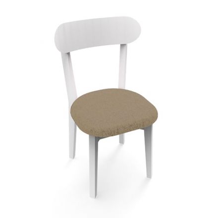 Silla De Comedor Pergamino Genova Blanco