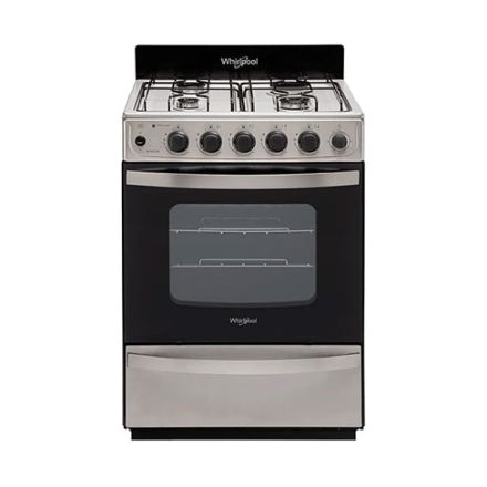 Cocina M-Gas Whirlpool 4 Hornallas WFX57DW Inox