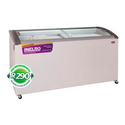 Freezer Inelro Tapa Vidrio 455L R290 Fih550Pi Plus