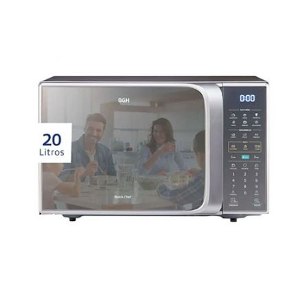 Microondas Bgh B120Ds20 Digital Eco 20L Gris