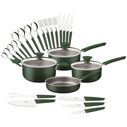 Bateria De Cocina Tramontina Lyf Verde 25Pz 28399/205