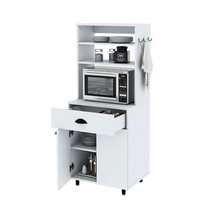 Mueble Para Microondas Centro Estant KP50 Blanco