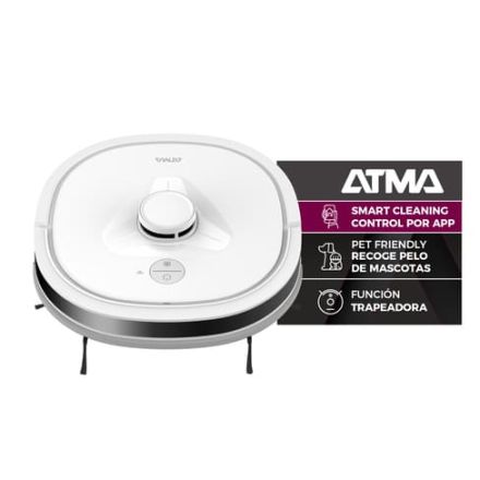 Aspiradora Robot Atma ATAR2123PI Aspira Y Trapea Con App